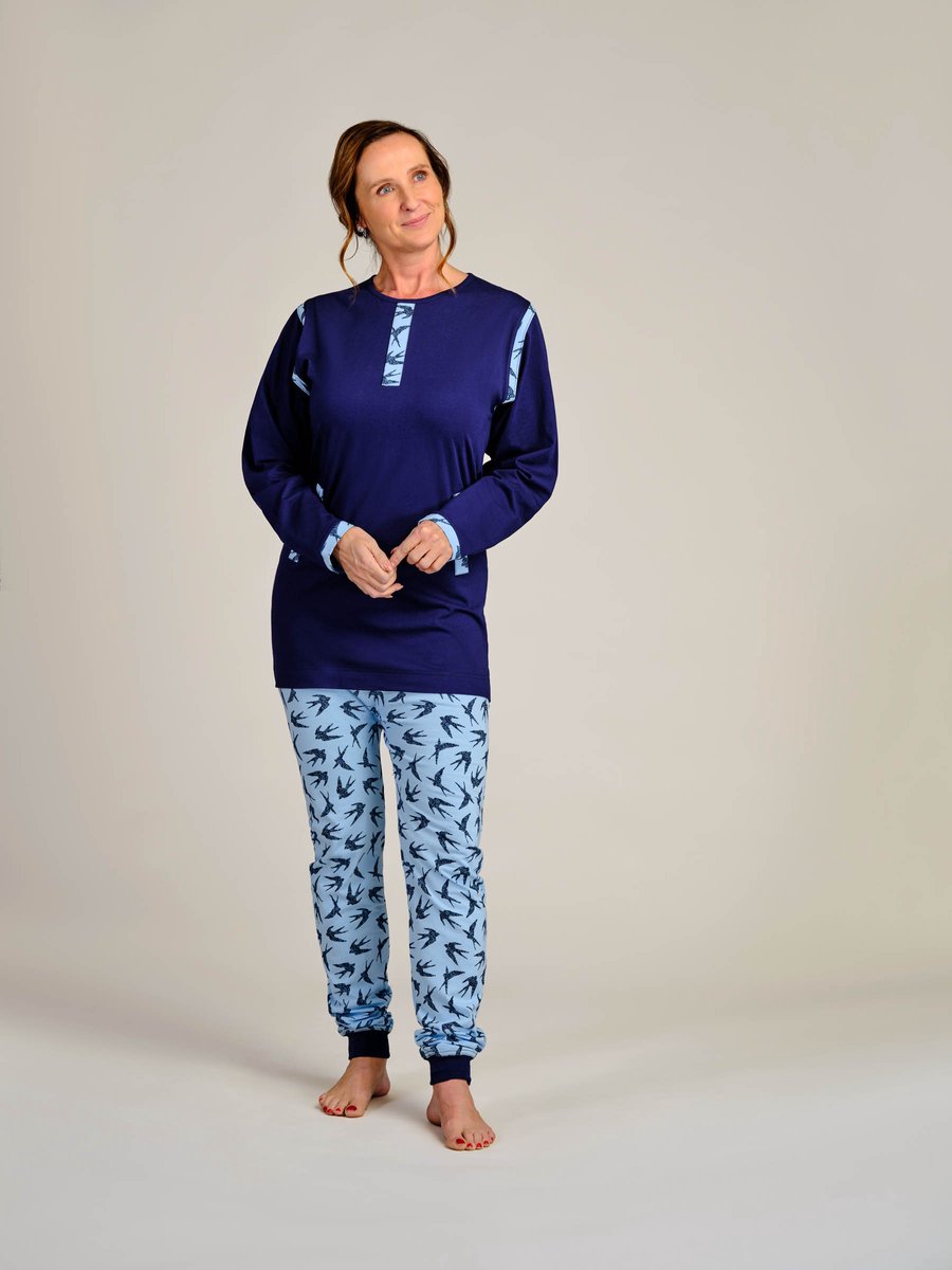 Goedkoopste Dessin hansop | Dames | Ritssluiting | Lange pijpen | Marine | XXXL