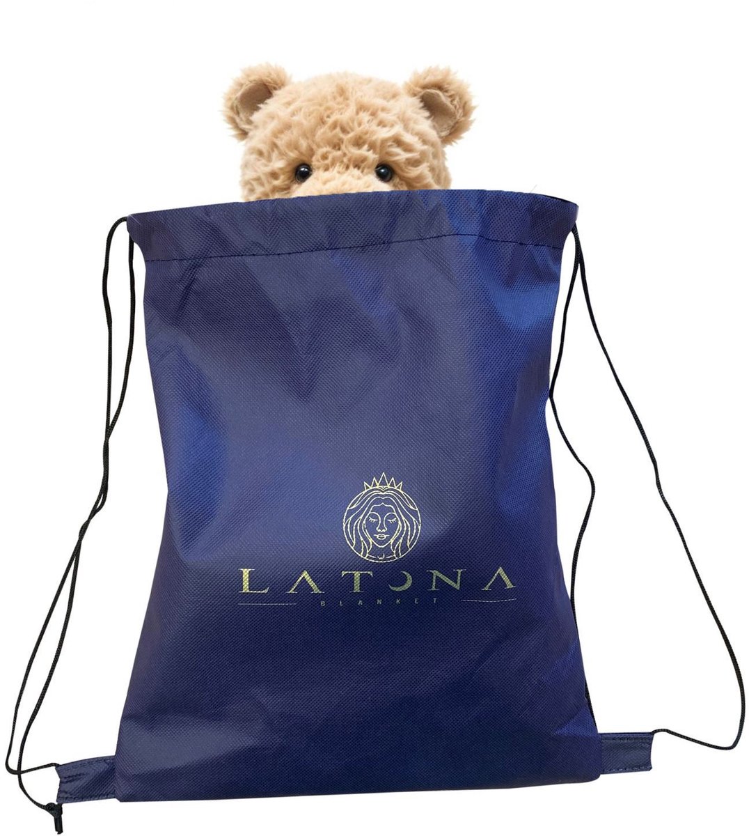 Latona Blanket® Verzwaringsknuffel - Beer - 1,2kg - 34cm x 30cm - Verzwaarde knuffel - Weighted stuffed animal — afbeelding 5