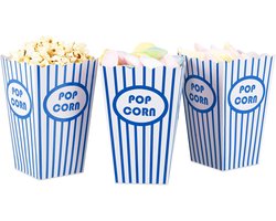 Doodadeals® - Popcorn Bakjes – Duurzaam – Popcorn Zakjes – 16 x 10,5 cm – Karton – 12 stuks