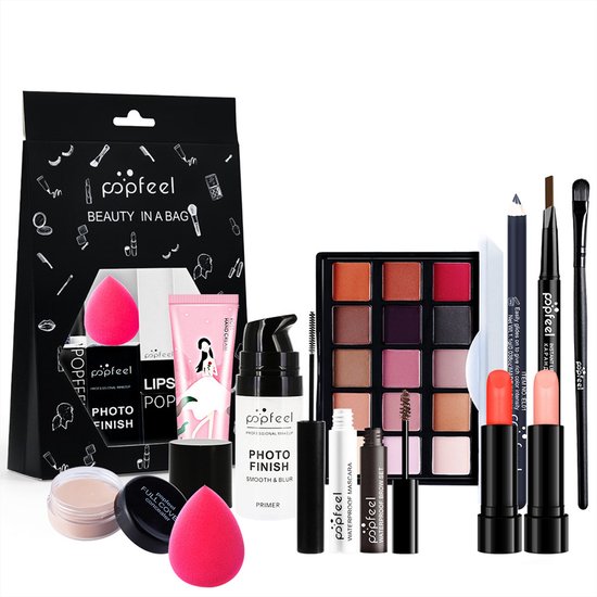 NAXSIR Professioneel Make-up Set – All-in-One Palette voor Beginners - Ideaal Cadeau voor Vrouwen | Verjaardag & Kerstmis