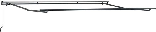 vidaXL - Auvent - manuel - extensible - 400x300 - cm - anthracite - et - blanc
