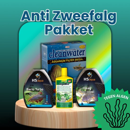 Aquarium Zweefalgen Stoppen – Anti-Groenwater Pakket met 4-in-1 Oplossing