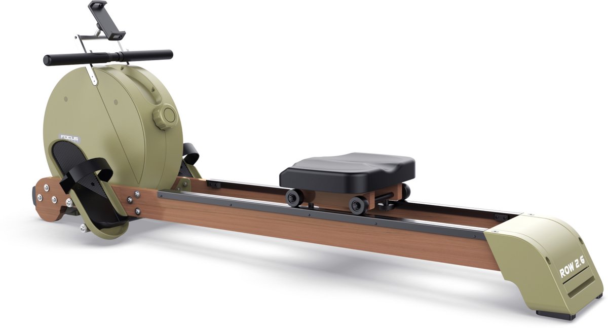 Afbeelding 2 van Focus Fitness - Row 2.6 - Roeitrainer - Bluetooth - 15 Weerstandsniveaus - Groen