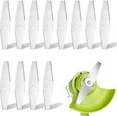 12 Stuks - Grastrimmers Reservemes - 15cm Algemeen - Grastrimmer - Bosmaaier - Reservemessen - Reservemesjes - Metalen Grastrimmer - Accessoires - Messen - Mesjes - Geschikt Voor Alle Gangbare Grasmaaiers, Bosmaaiers En Bosmaaiers (24V/36V-Modellen)