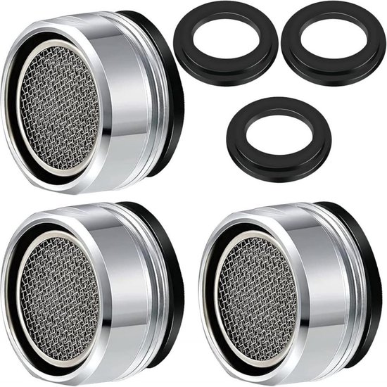 Aérateur de robinet M24 - Filtre - Accessoires de robinet - Robinet diffuseur - Filtre avec joint - Convient pour cuisine et salle de bain - 3 pièces