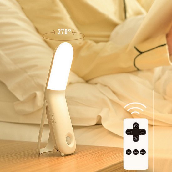 LED Nachtlampje Stopcontact - Dimbare Nachtlampjes met Sensor - LED-nachtlampje - Inductie van het menselijk lichaam - Garderobekast - Drie-kleuren Aanpassing - Kast - Oplaadbaar Inductielicht - Nacht Lamp - Babykamer Nachtlampjes - Wit van Merkloos — afbeelding 3