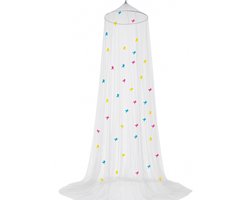 Klamboe met Glow in the Dark Eenhoorns - Hemelbed voor Kinderkamer of Volwassenen - Eenhoorn Sluier Hemeltje en Bedtent - Baby Muggennet Bedhemel Decoratie