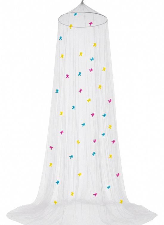 Klamboe met Glow in the Dark Eenhoorns - Hemelbed voor Kinderkamer of Volwassenen - Eenhoorn Sluier Hemeltje en Bedtent - Baby Muggennet Bedhemel Decoratie