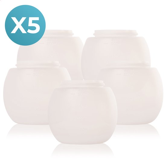 FAVE® Boule doseuse - Vizirettes - Pour lave-linge - Détergent - Liquide - Boule de lavage - Boule de lavage - Sèche-linge - Verseur doseur - 5 pièces - 230ml