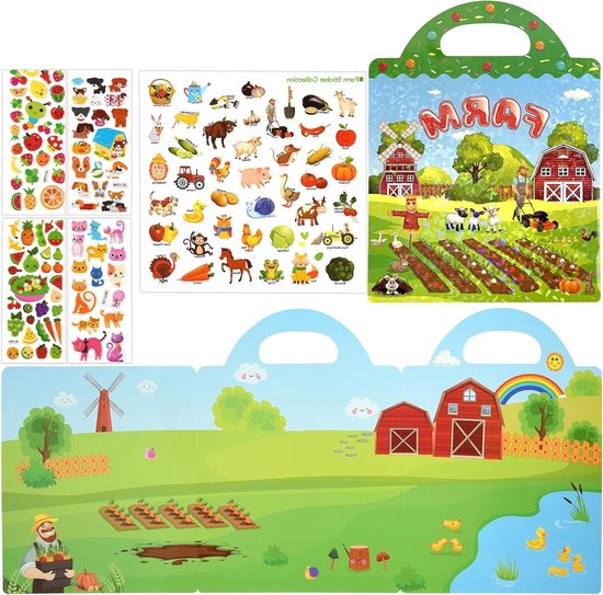 Foto: Disney lilo en stitch sticker puzzelboek totum stickeren puzzelen op nummer educatief speelgoed sticker by number