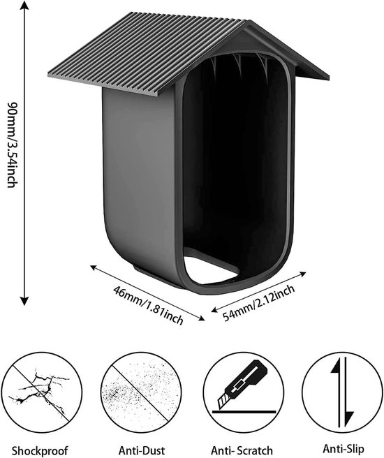2 - stuks - Geschikt voor - eufyCam 2C Beveiligingscamera Beschermcamera met UV- en weerbestendige siliconen skins - geschikt voor eufyCam 2C/2C Pro (eufyCam 2C/2C Pro) van Merkloos — afbeelding 4