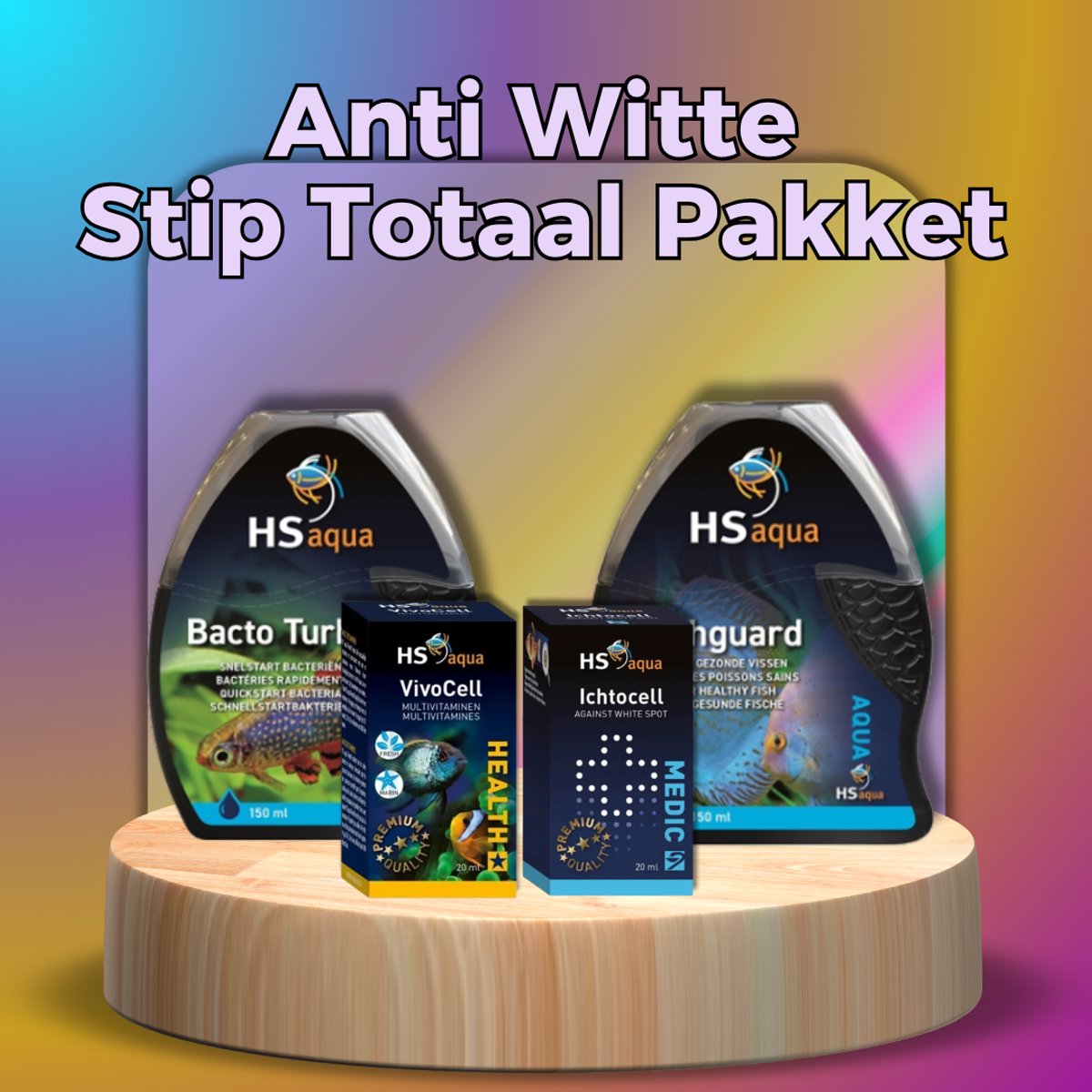 Anti Witte Stip Totaal Pakket voor aquariumvissen