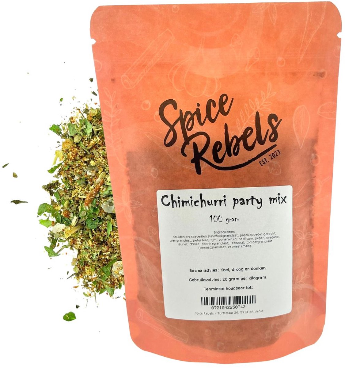 Goedkoopste Spice Rebels - Chimichurri party mix - zak 100 gram - chimichurri kruiden