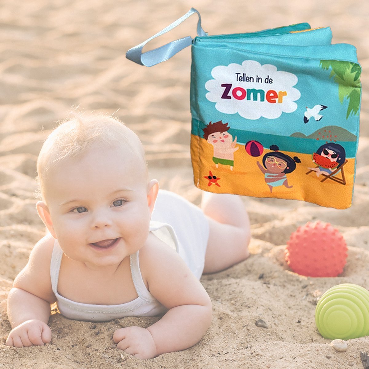 Splendid Uitgeverij® - 4 zachte knisperboekjes in seizoenen - Dieren, kleuren, tellen en zoeken - Buggyboekje voor de kleine handjes - Eerste jaar baby speelgoed - Jongen / Meisje - 0 jaar / 6 maanden / 1 jaar - Kleine cadeautjes - Eerste woordjes — afbeelding 5