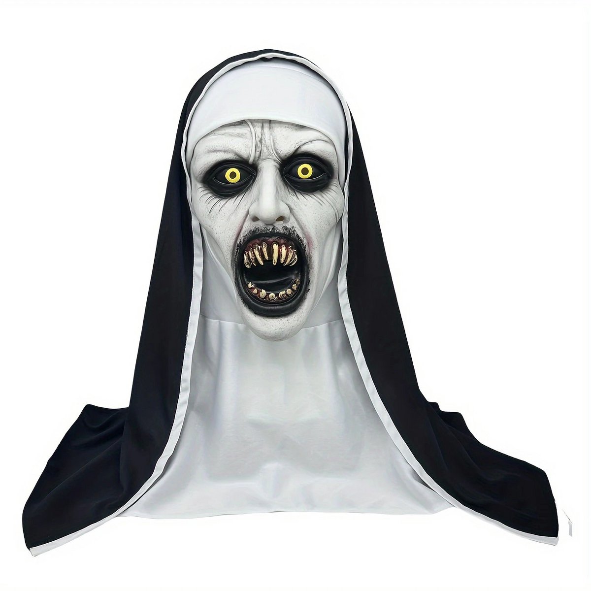 The Nun masker - Non masker - Horror masker - Eng masker - Enge maskers - Halloween masker - Scary masker - Carnaval masker - The Nun - Spook masker - Killer clown masker