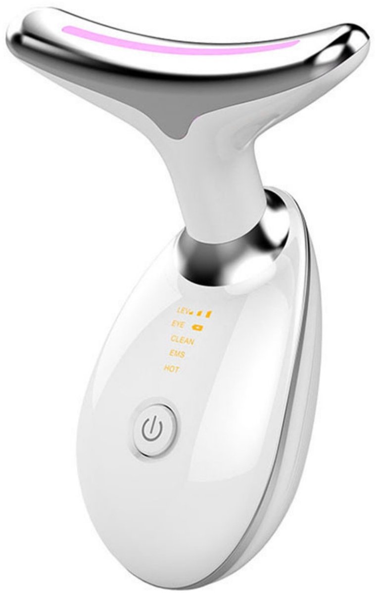 Nek schoonheidsinstrument - gezichtsmassage apparaat tegen rimpels - anti rimpel - 3 modi Gezichtsschoonheidsapparaten - met EMS-microstroom - voor huidverstrakking en liften