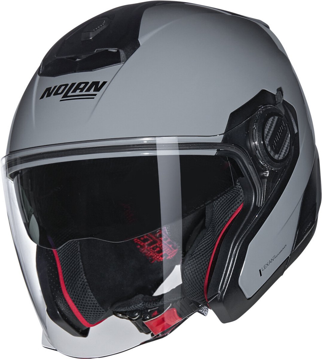 Nolan N40-5 06 Classico 303 Grijs Glossy Jethelm - Maat XS - Helm