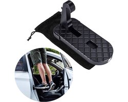 Auto Dakkoffer Opstap - Auto opstap - Deur auto opstap - Dakdrager - Dakkoffer - Wintersport - Zomervakantie met de auto - Autodeur opstap - zwart - met veiligheidshamer - Dakdrager- & dakkoffer accessoires - Zwart