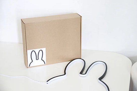 Nachtlampje - Kinder Lampje - Konijn Lampje - Baby Kamer Inrichting - Nijn - Wandlamp Kinder Kamer - Dimbare Slaapkamer Lamp LED - Warm Wit - Konijnenoren Lamp van Merkloos — afbeelding 4