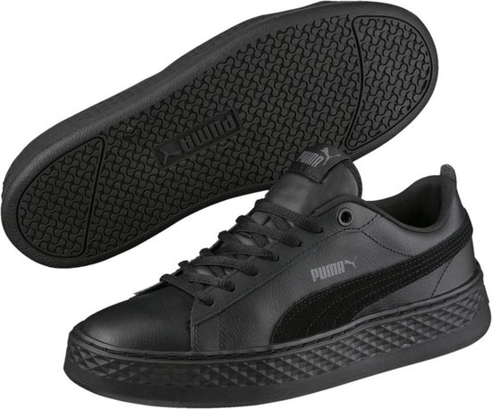 PUMA Smash Platform L Sneakers Dames - Puma Black-Puma Black - Maat 37 PUMA Smash Platform L Sneakers Dames - Puma Black-Puma Black - Maat 37