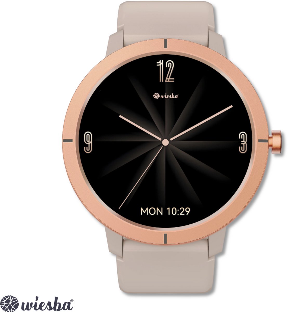 Afbeelding 3 van Wiesba Smartwatch Ultra-performance 76 Goud 1.32 inch GPS