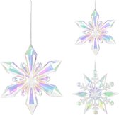 Pendentif de Noël Flocon de neige 11 cm irisé