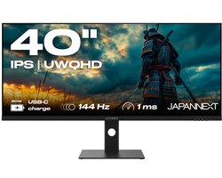 JAPANNEXT Gaming Monitor 40" IPS UWQHD (3440x1440) 144hz 1ms | JN-IPS401UWQHD144-C90W