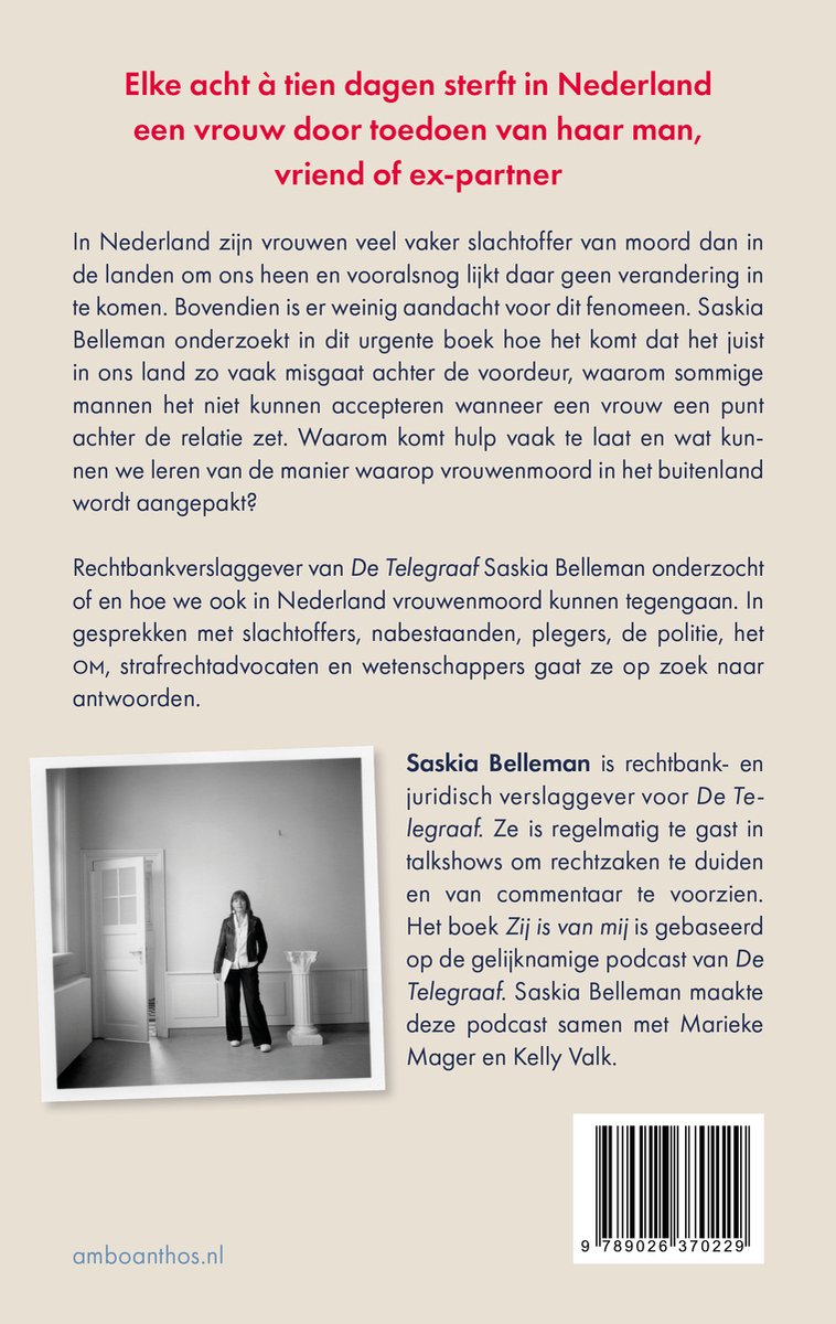 Zij is van mij - back cover