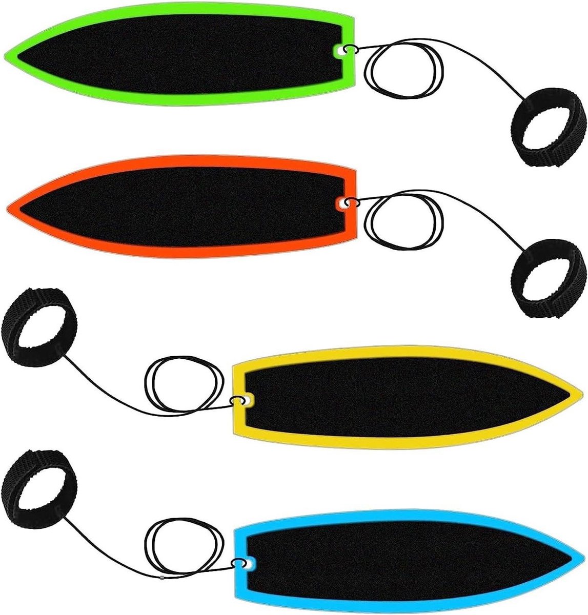 Allecto Plus - Creatief mini vingersurfplank set - speelgoed voor jongens en meisjes - 4 stuks.