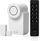 Nuki Smart Lock Go – Incl. Keypad 2 & Door Sensor - Slim Deurslot met Bluetooth & Matter – Werkt met Google Home, Alexa & Apple Home – Wit