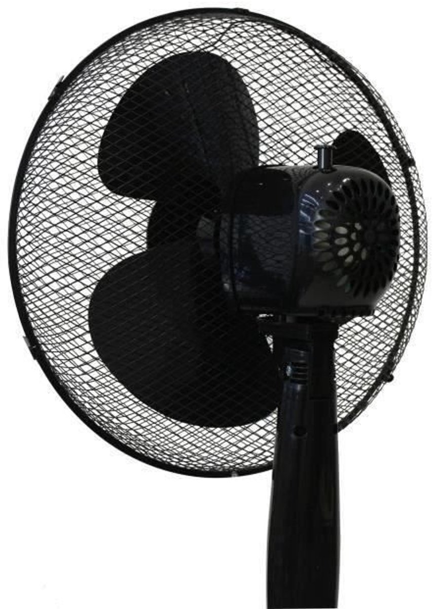 Staande ventilator - OCEANIC - 45 W - Ø 41 cm - 3 snelheden - Oscillerend - Kantelbaar - Zwart