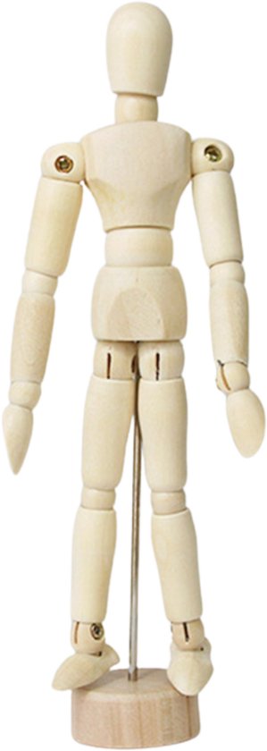 Houten Ledenpop / Anatomische Tekenpop - Parels Breda