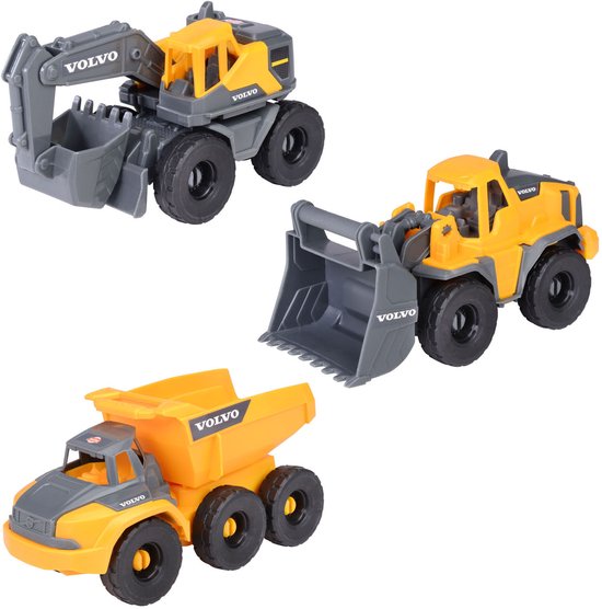 Dickie Toys Volvo-speelset met bouwvoertuigen