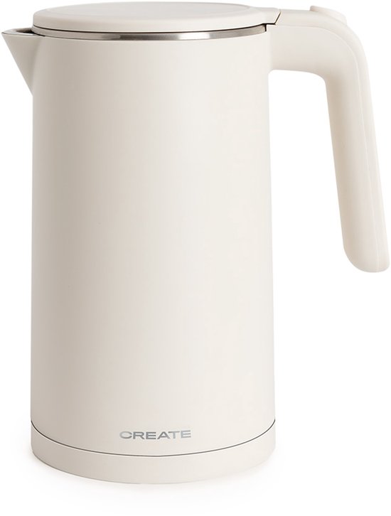 CREATE - 1 L elektrische waterkoker met temperatuurregeling - 1000W - Wit - KETTLE STUDIO PRO