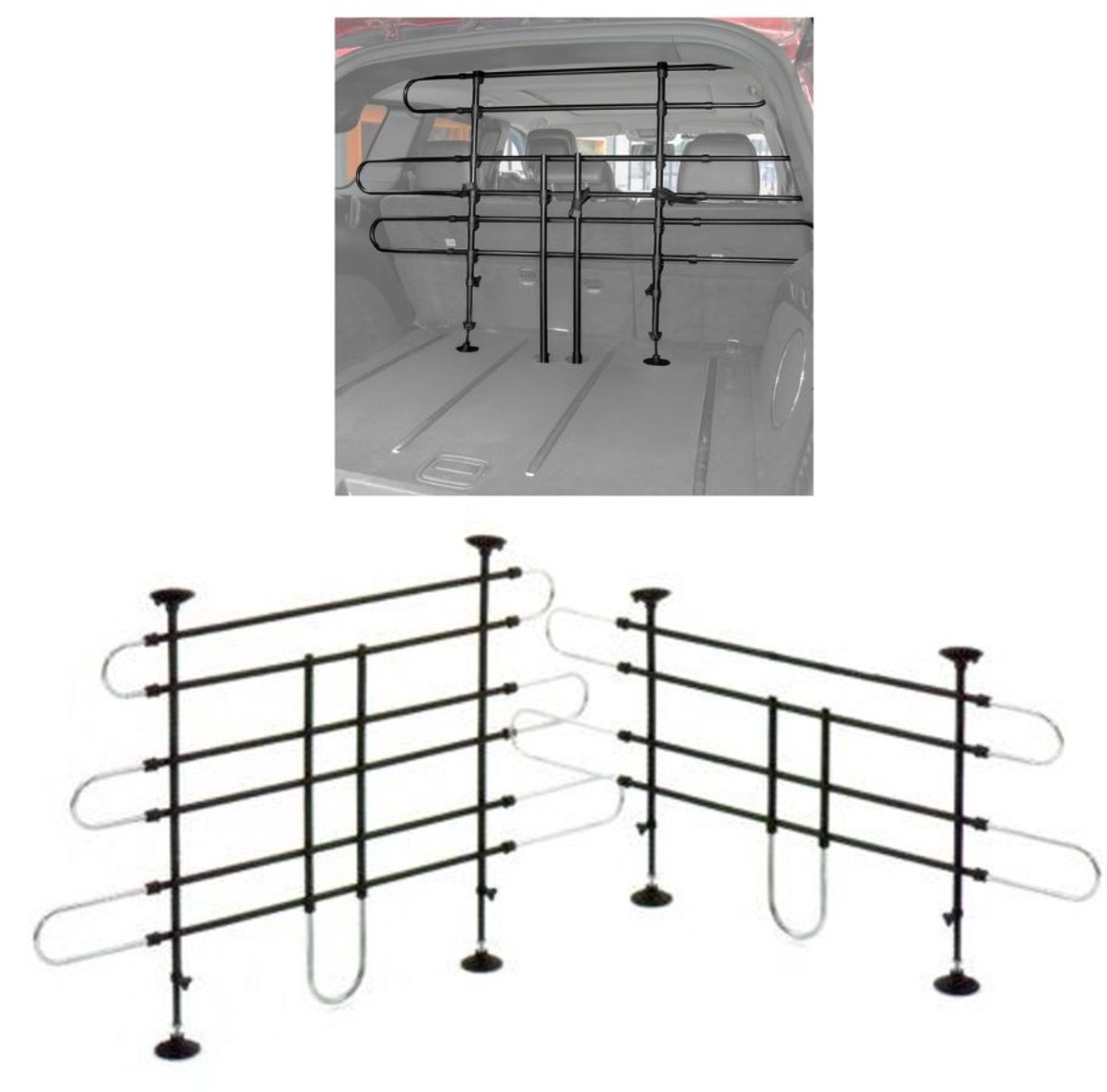 MKSS® Hondenrek Auto – Hondennet Universeel – Bagagerek