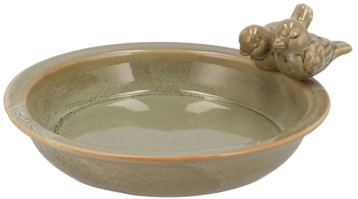 Daan Kromhout - Bird Bowl - Vogel drinkbak - Waterschaal - Vogelbad - Glazed Sand - 23x5 cm - Keramiek