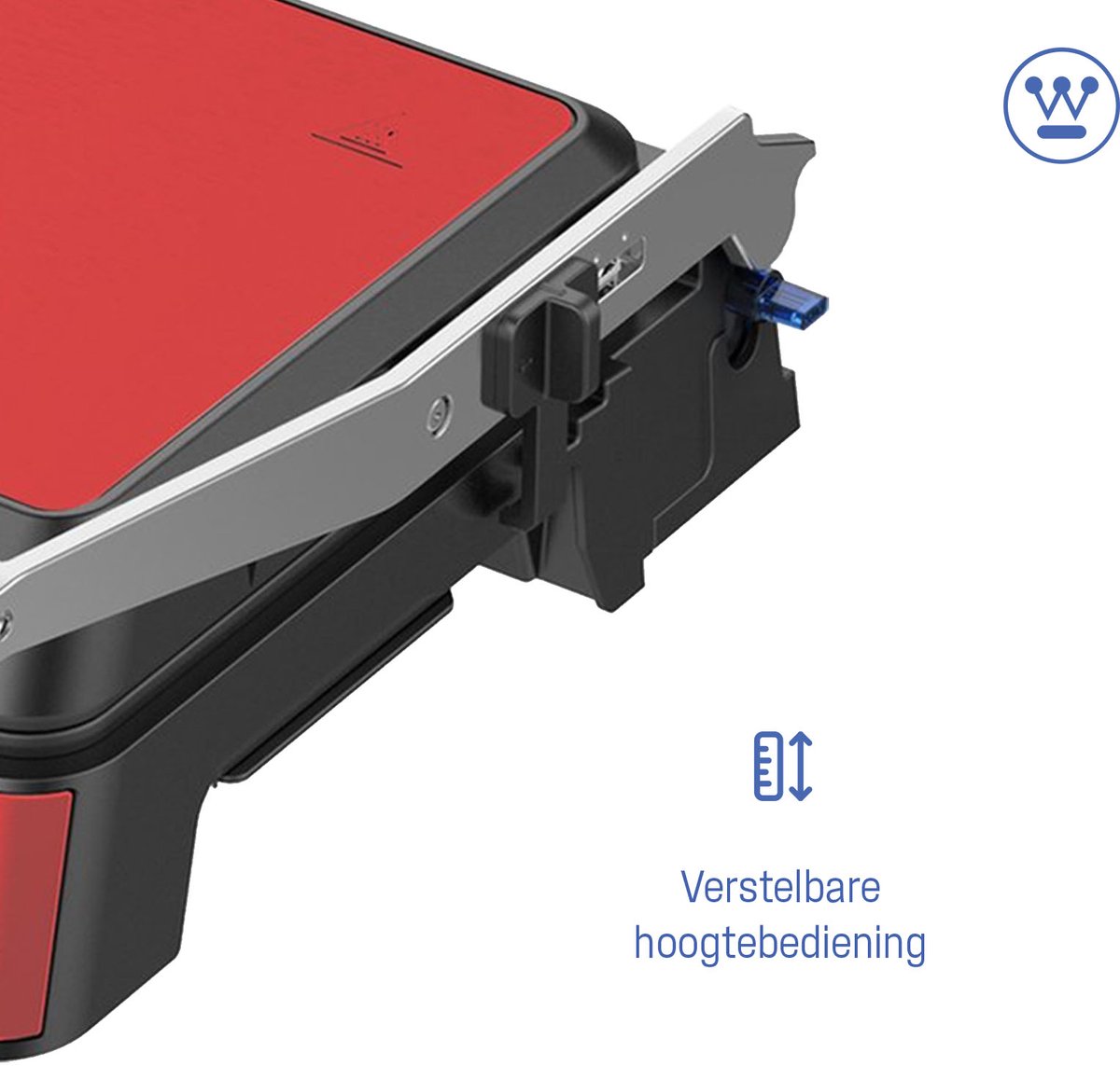 Westinghouse Retro Contactgrill - Rood thumbnail 3