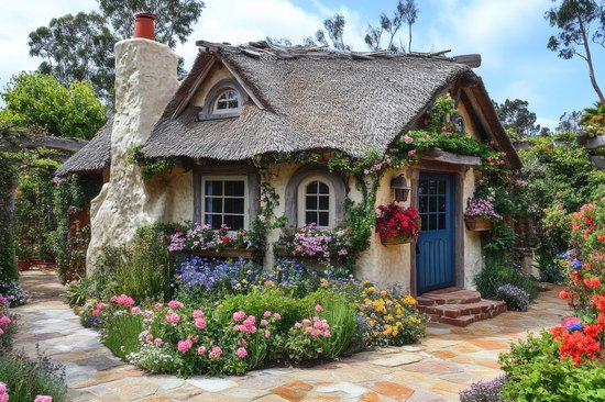 Puzzle Mr. Broccoli 1000 pièces Adultes - Chalet de plage - Puzzle Maison avec Fleurs - FSC® - 68 x 48 cm