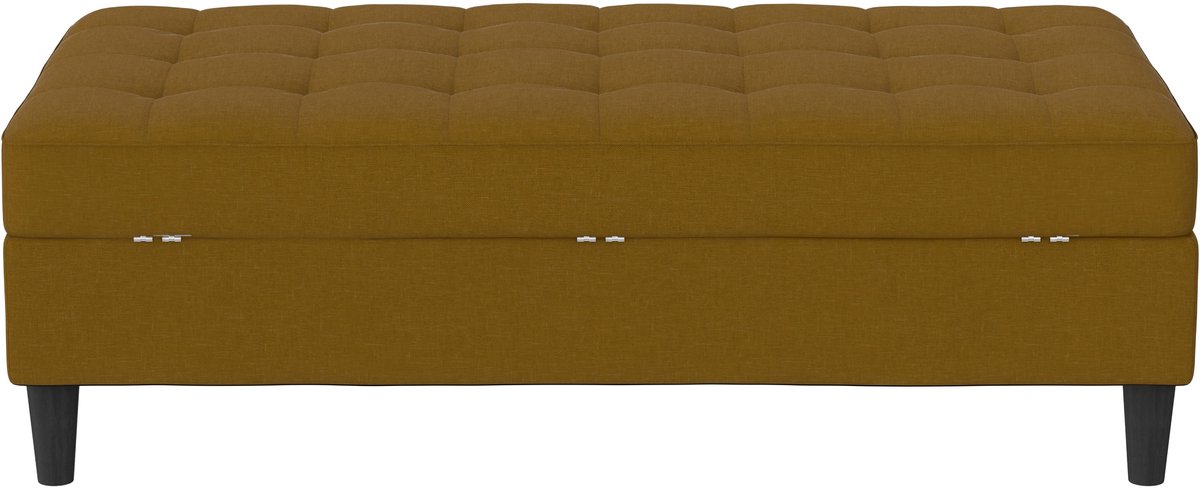 Notio Living Presley-Opbergpoef - Curry Linnen