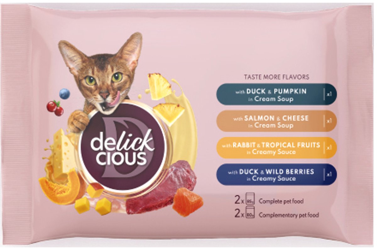 delickcious dinner set for cats set no3 - 13 x 330 gram