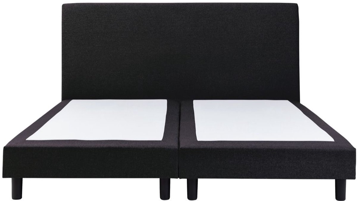 Boxspring SleepEase - 160x200 Zonder matras - Zwart Glad - Golden Matrassen Zeeland