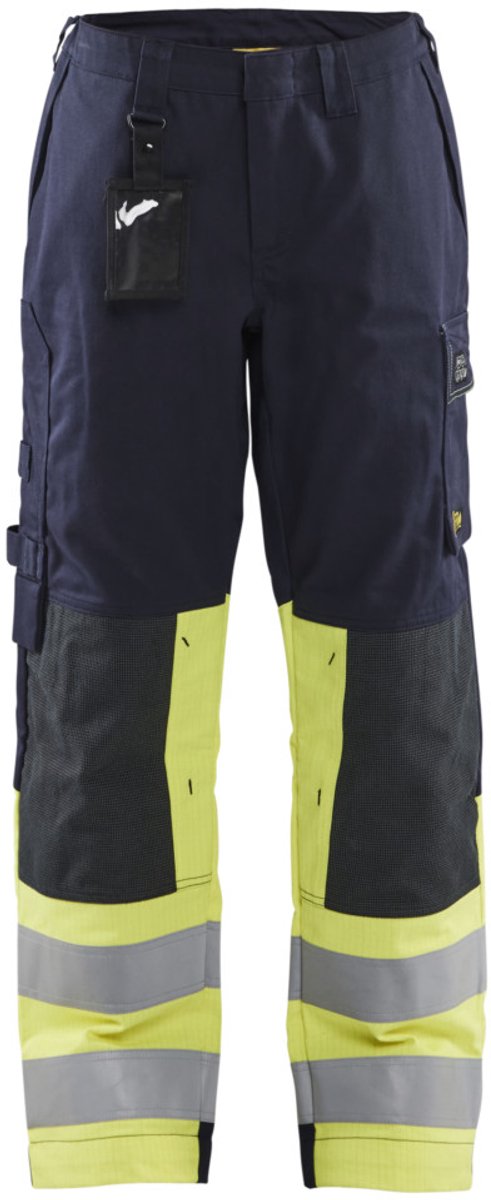 Blaklader 7181-1514 Multinorm Dameswerkbroek - Marine/High Vis Geel - D21