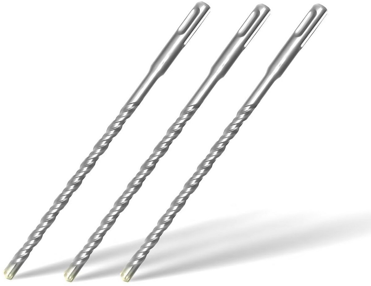 Betonboor 3-Pack 8x200mm - Professionele Boor voor Beton, Natuursteen en Baksteen