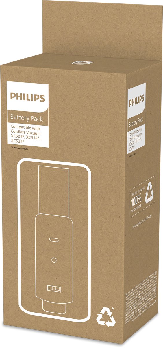 Philips Steelstofzuiger 5000 Series Lithium-ionbatterij XV1653/01 thumbnail 2