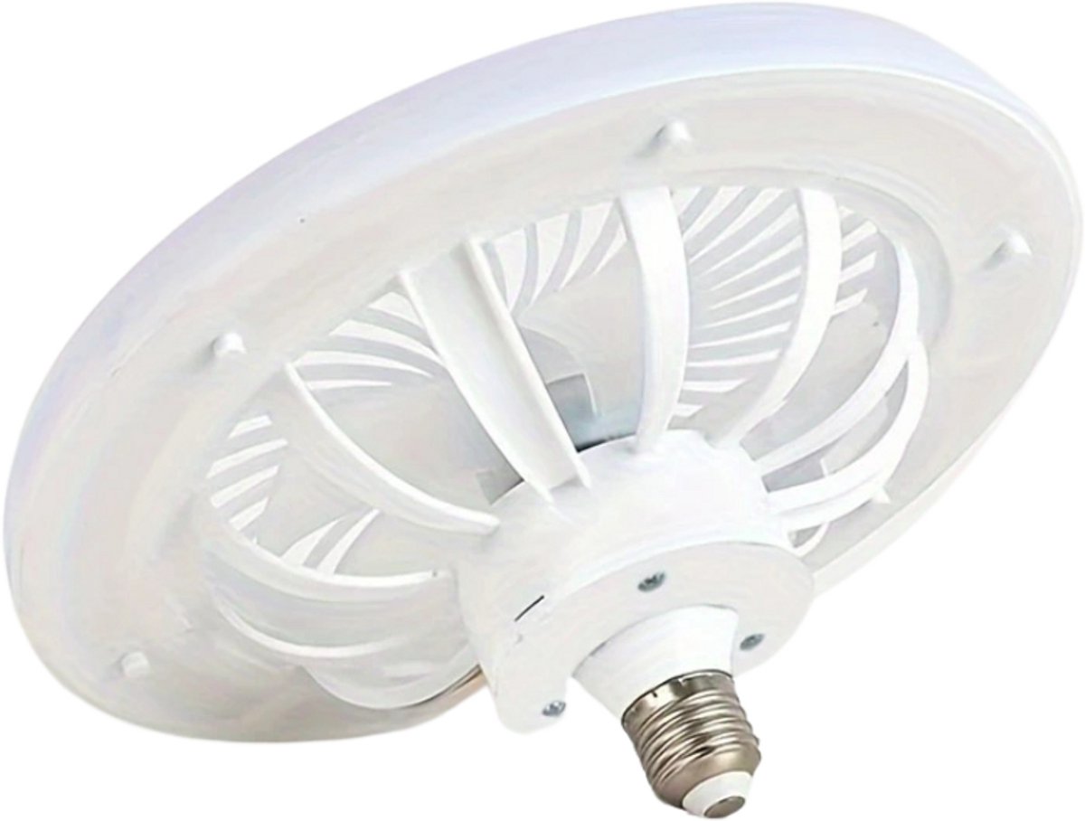 Livano Plafondventilator - Met Verlichting - Plafond Ventilator - Met Lamp - Plafonniere Met Ventilator - Met Licht - Wit - 25cm
