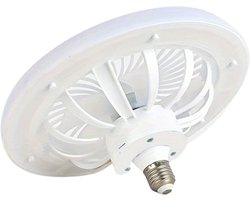 Livano Plafondventilator - Met Verlichting - Plafond Ventilator - Met Lamp - Plafonniere Met Ventilator - Met Licht - Wit - 25cm