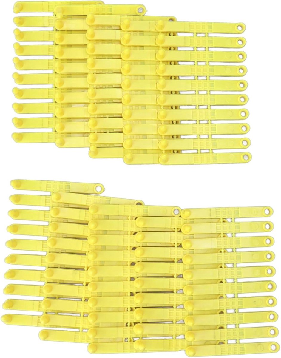 Lot 100 Étiquettes Oreilles Numérotées 001-100 Vert - Pour Bovins, Vaches, Chevaux, Porcs, Chèvres, Moutons - TPU Souple Et Durable