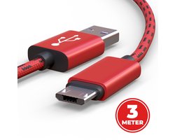 ProFPS Oplaadkabel - Geschikt voor PS4 Controller - 3 Meter - Nylon