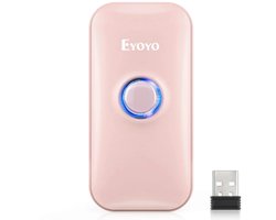 Parya Official Draadloze Mini Barcode Scanner PINK - Wireless scanner - Handscanner - Proffesionele scanner - USB charger – EAN Scanner- Bluetooth – Dongle scanner