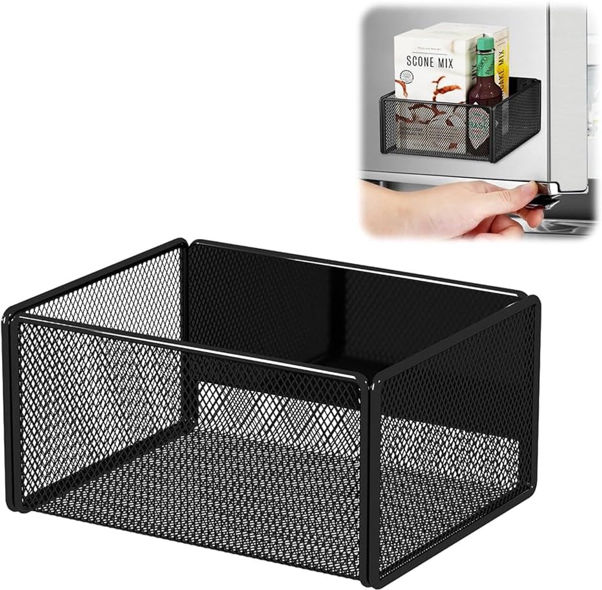 Magnetische Keuken Organiser - Kruidrek - Magnetisch Koelkast Rek - Magnetisch Kruidrek voor Koelkast - Fridge Rek met Sterke Magneten - Keuken Magnetische Plank - Ruimte Besparend